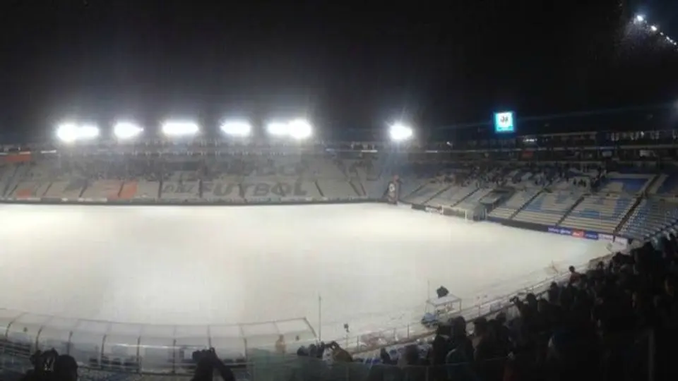 Impresionante granizada previo al Tuzos-Cruz Azul