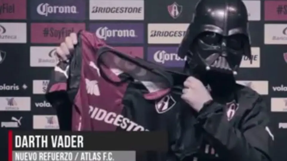 Atlas anuncia 'fichaje' de Darth Vader