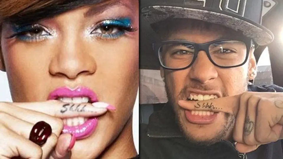 Neymar presume tatuaje al estilo de Rihanna