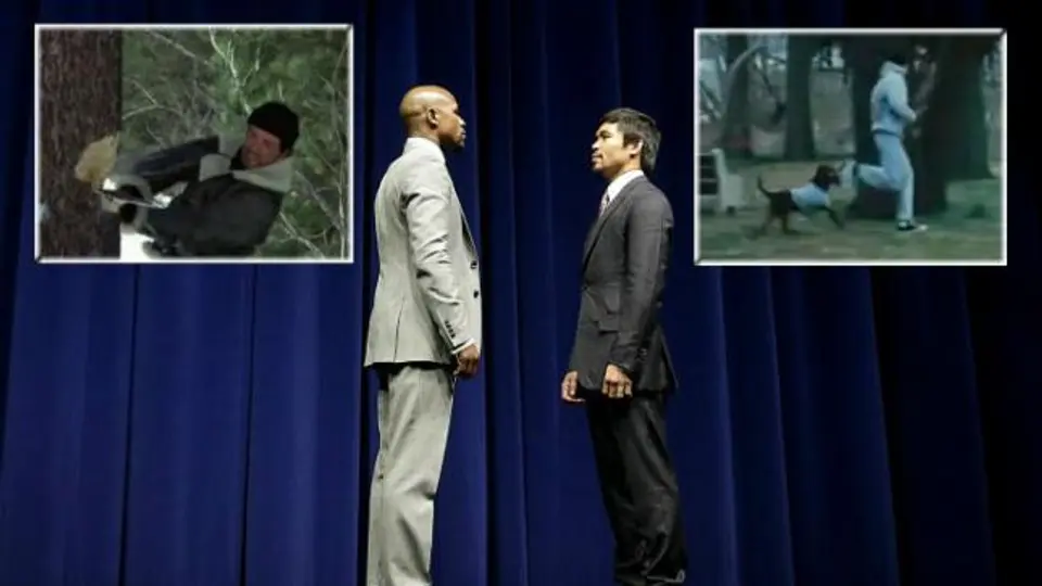 Mayweather y Pacquiao, con entrenamiento de película