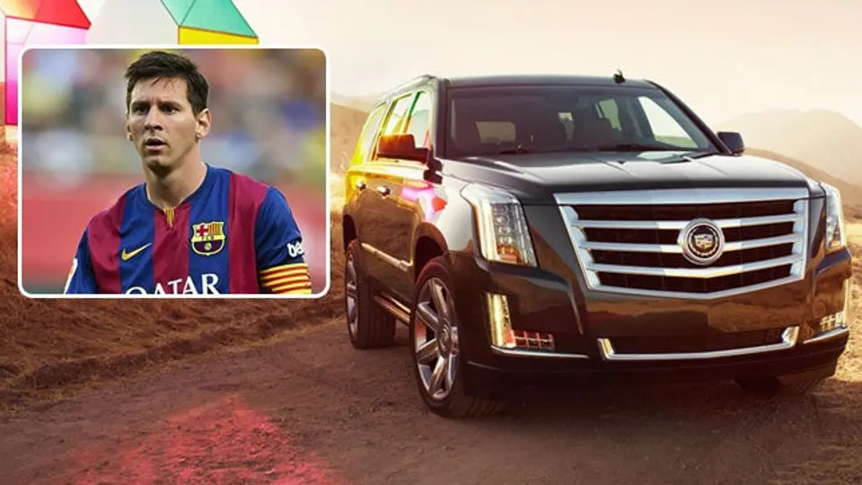 Messi maneja la misma camioneta que Obama
