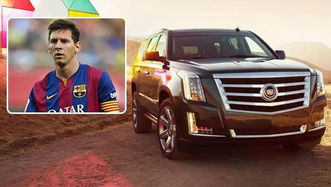 Messi maneja la misma camioneta que Obama