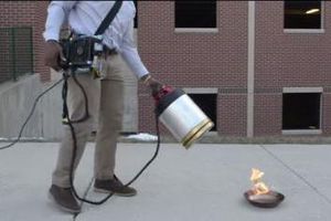 Crean extintor que apaga las llamas con sonido