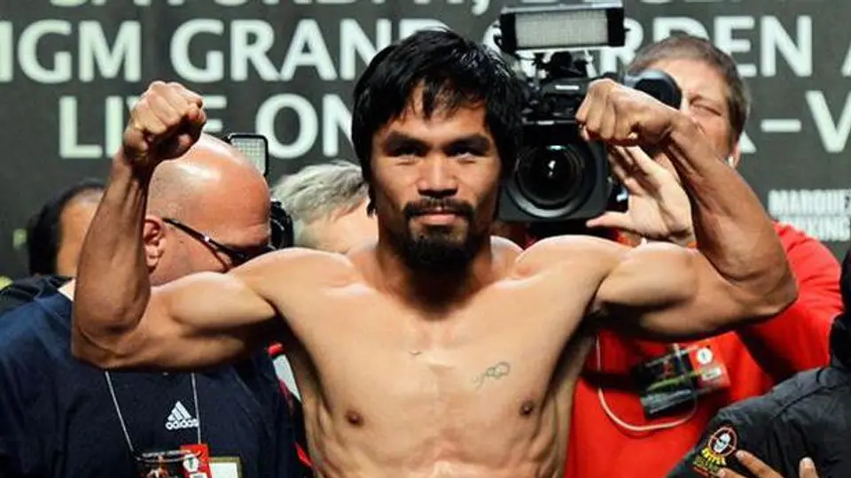 Pacquiao se adelanta y ya está en Los Ángeles