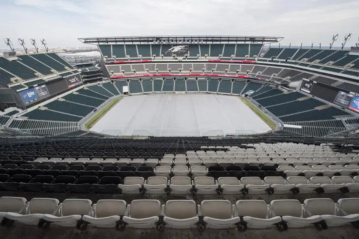 El Lincoln Financial Field es la casa de las Águilas de  Filadelfia, de la NFL
