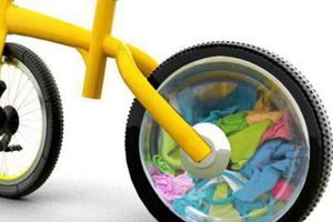 Crean prototipo de bicicleta que lava la ropa