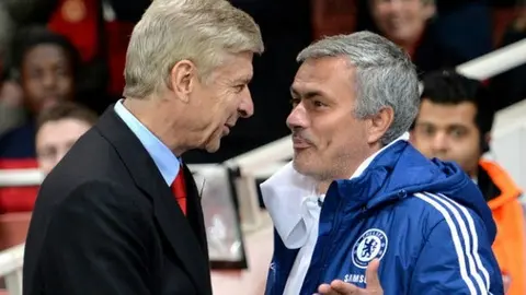Mourinho y Wenger se encaran en el Chelsea-Arsenal