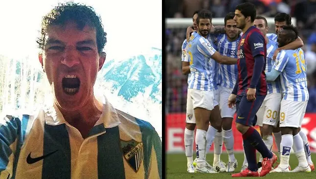 Banderas le da el Oscar al Málaga por vencer al Barça