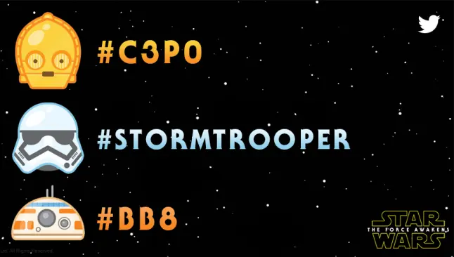 Emojis de Star Wars invaden Twitter