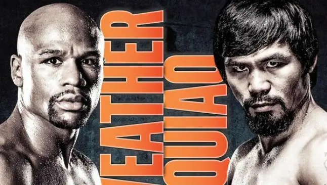 Revelan póster oficial de la pelea Mayweather-Pacquiao