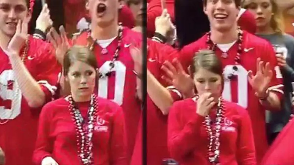 Misteriosa reacción de mujer en Sugar Bowl causa sensación en la red