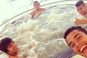 Diego Reyes y Héctor Herrera, 'fresca relajación'