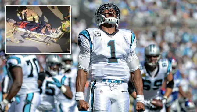 Cam Newton sufre accidente automovilístico