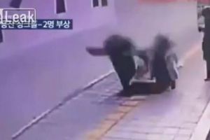 Pareja es tragada' por la tierra en Corea del Sur