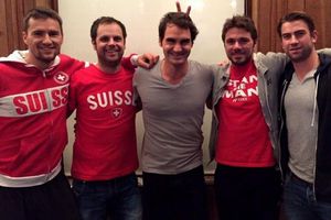 Federer y Wawrinka arreglan su conflicto por la esposa de Roger