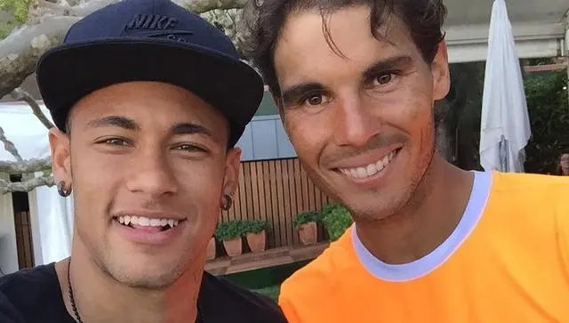 Neymar muestra fanatismo hacia Rafael Nadal