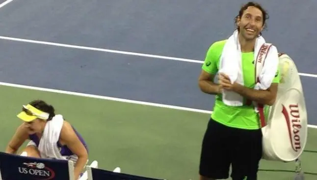 Santiago González, en la Final de dobles mixtos del US Open