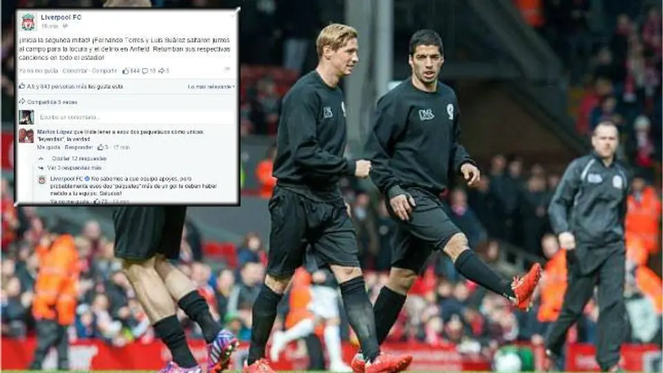 Liverpool 'trollea' a aficionado en Facebook