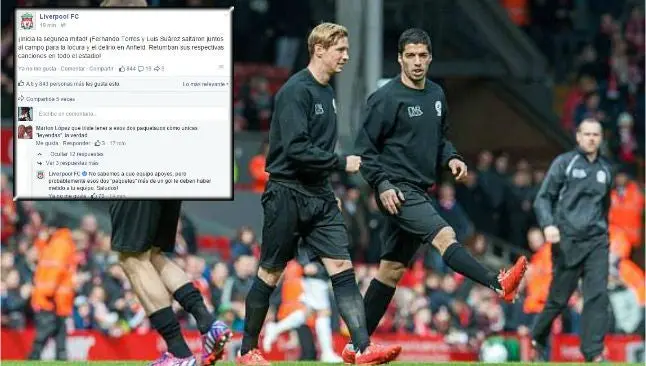 Liverpool 'trollea' a aficionado en Facebook