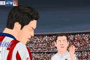 CH14 y Jiménez, en parodia del derbi madrileño