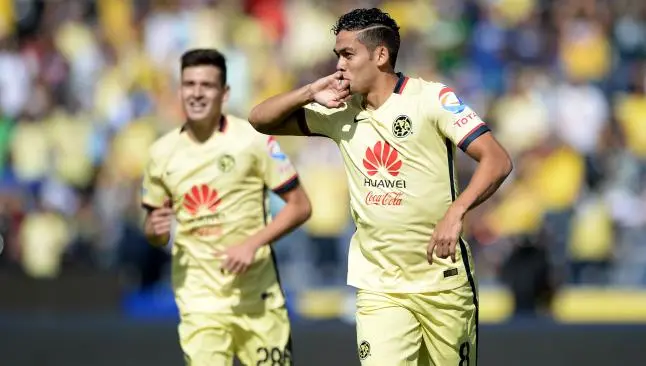 Andrés Andrade festeja un gol con América | MEXSPORT