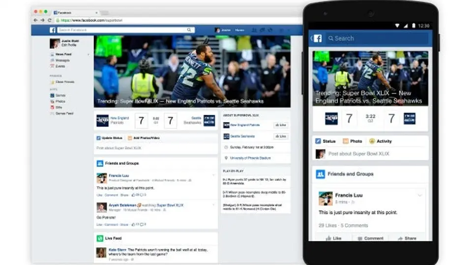 Live Feed, la herramienta de Facebook para conectarte al Super Bowl