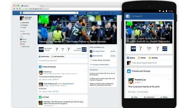 Live Feed, la herramienta de Facebook para conectarte al Super Bowl
