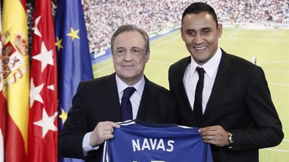 Navas, presentado con Real Madrid
