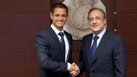 Chicharito firma contrato con el Real Madrid