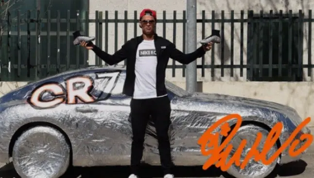 Cristiano Ronaldo le 'enchula' el auto a Quaresma