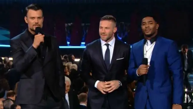 Edelman y Butler asisten a la premiación de los Grammys
