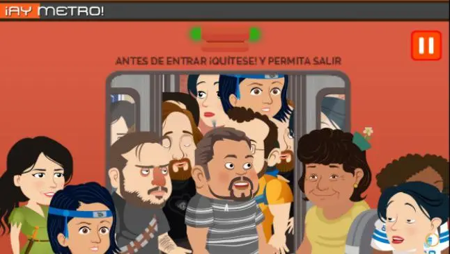 Viacrucis en el metro se vuelve videojuego