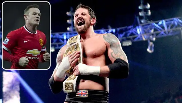 Wade Barrett reta a Wayne Rooney para Wrestlemania 31