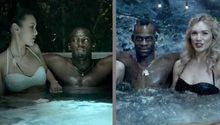 Bolt y Balotelli, bien acompañados en el jacuzzi