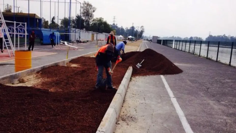 Inicia construcción de pista para corredores en Cuemanco