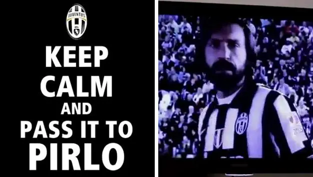 Juventus lanza campaña: 'Mantengan la calma y pasen el balón a Pirlo'