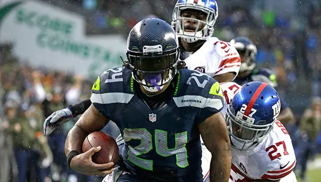 Marshawn Lynch, clave en la victoria de Seattle