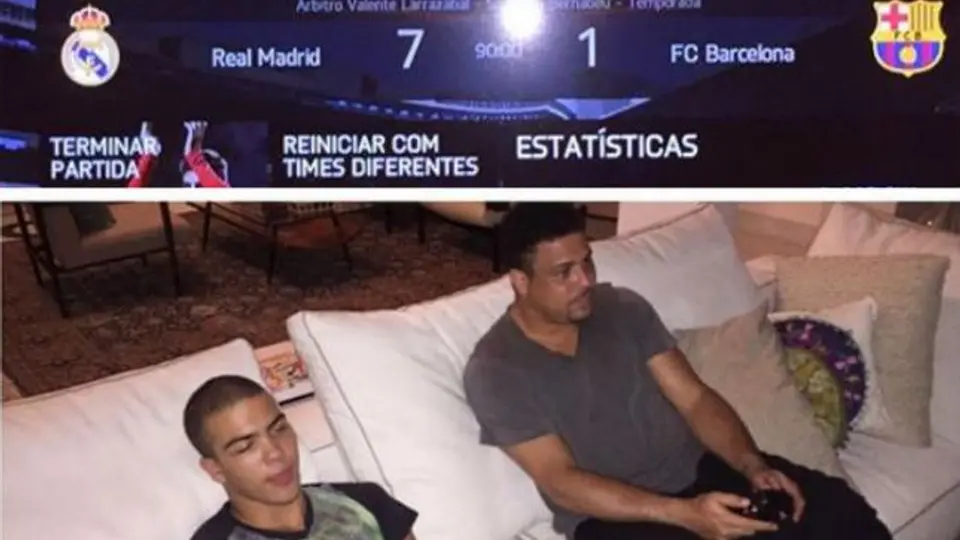 Ronaldo golea al Barcelona en el FIFA 15