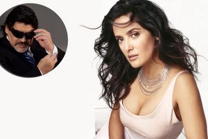 Maradona quería romance con Salma Hayek