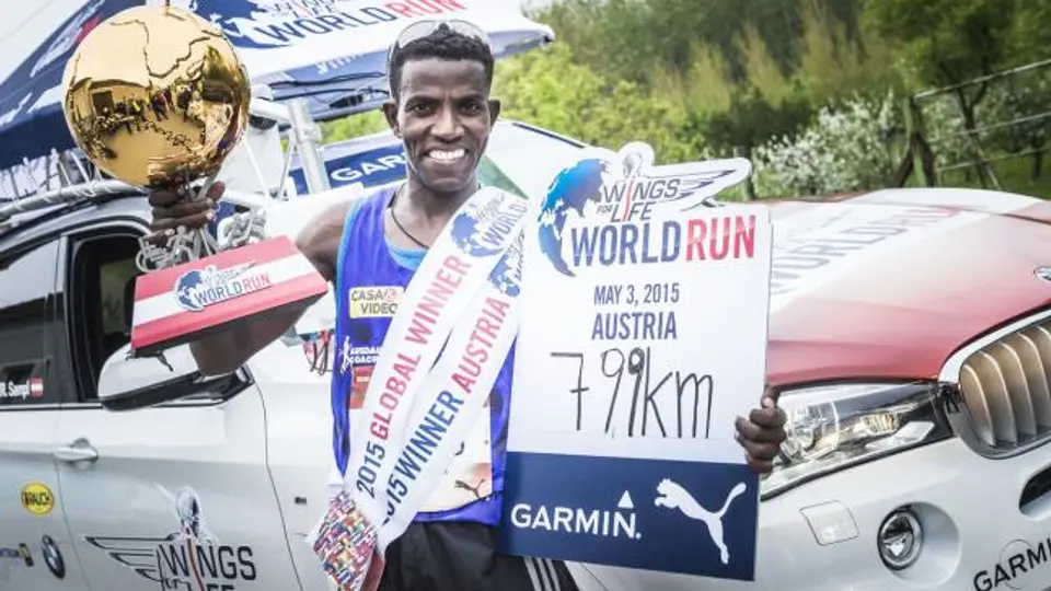 Ketema y Watanabe, ganadores de la carrera 'Wings For Life'