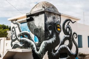 Er-Riadh: el pueblo tunecino que es una galería al aire libre