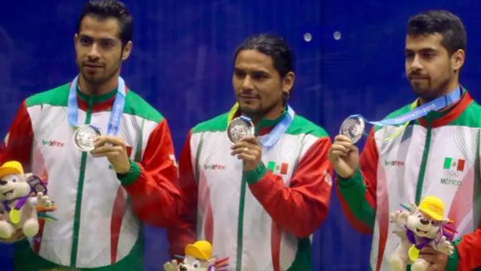México suma medalla de Plata por equipos en el squash