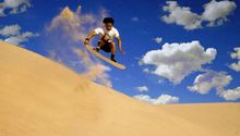 Sandboard, una alternativa para surfear en el desierto