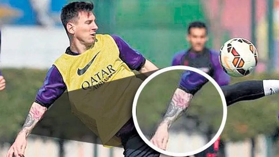 Messi estrena tatuaje en su brazo derecho
