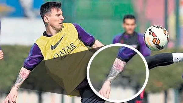 Messi estrena tatuaje en su brazo derecho
