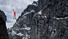 Highline, un deporte que sólo los fuertes practican
