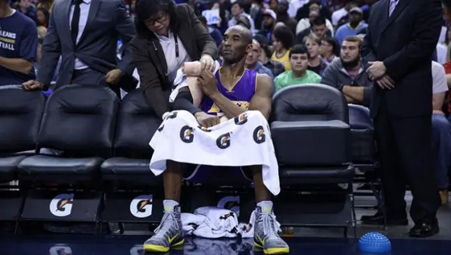 Kobe Bryant será baja nueve meses