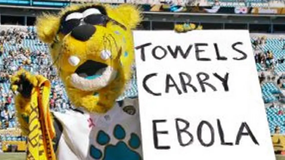 Mascota de Jacksonville usa el ébola para burlarse de Acereros