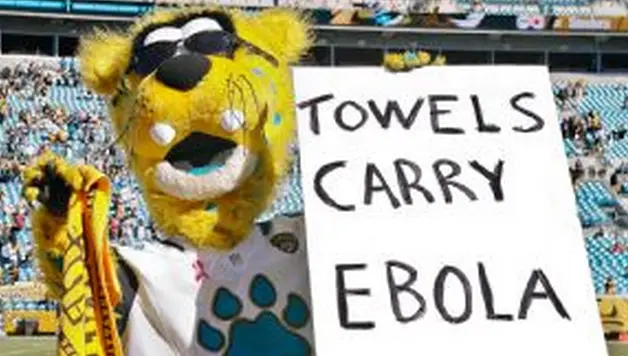 Mascota de Jacksonville usa el ébola para burlarse de Acereros