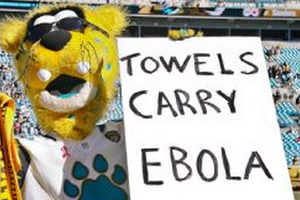Mascota de Jacksonville usa el ébola para burlarse de Acereros